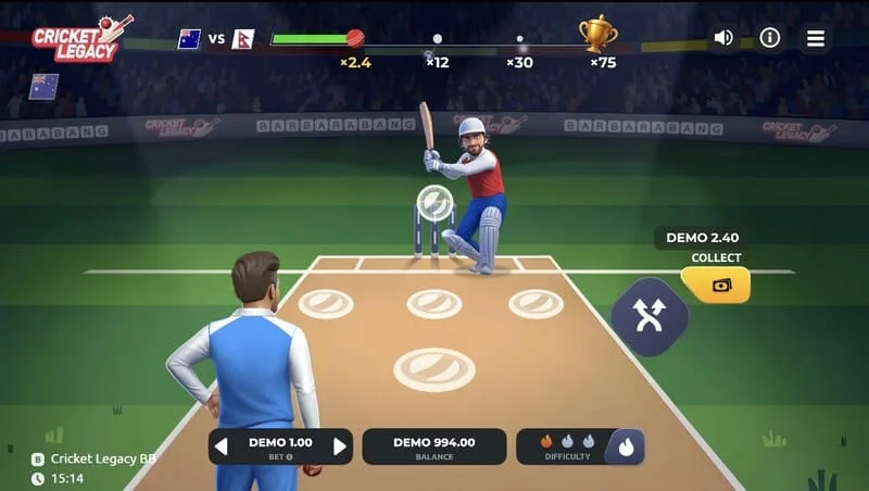 Cricket Legacy BB ゲーム画面